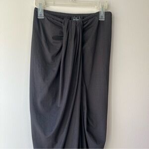 Lulu's Women's SMALL Black Sarong-Style Skirt High Low